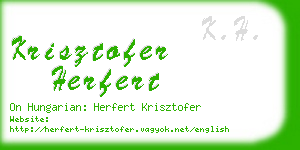 krisztofer herfert business card